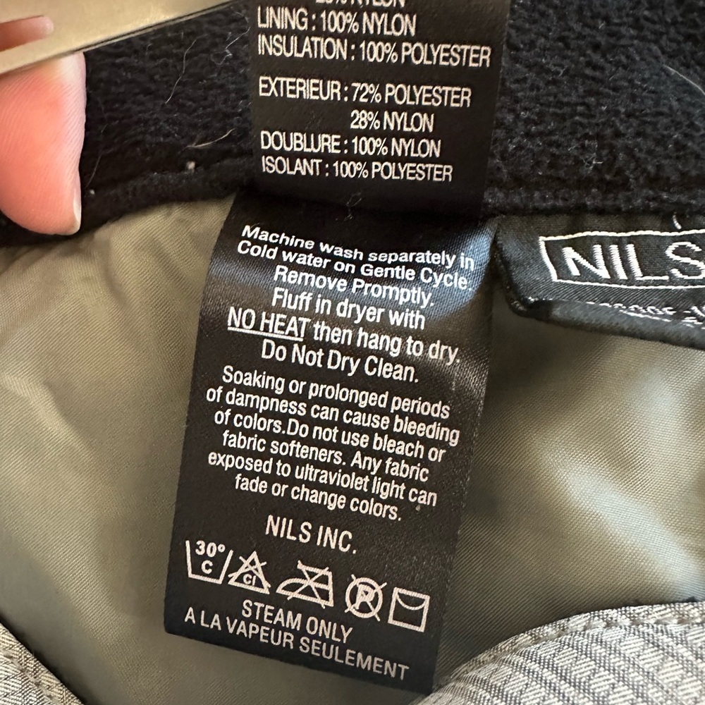 NILS Light Gray Ski/Snowboard Pants - Picture 5 of 5